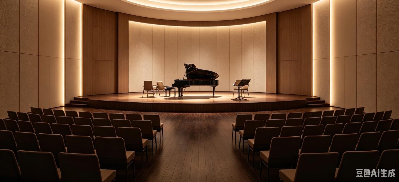 Recital hall of the Huizhou Zhenyin Piano Studio